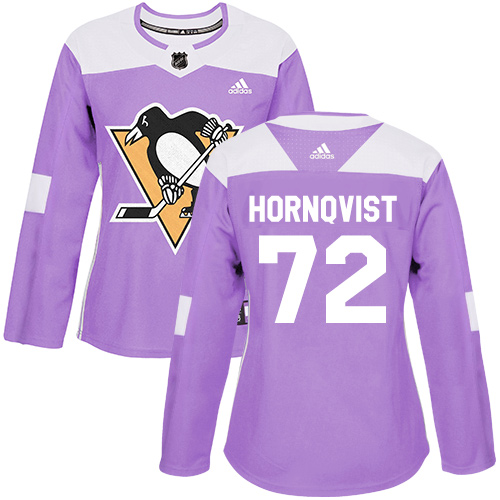 Pittsburgh Penguins #72 Patric Hornqvist Purple Authentic Fights Cancer Women's Stitched Jersey Womens cheap jerseys for sale - CheapJerseys.Shop
