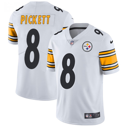 Steelers #8 Kenny Pickett White Youth Stitched Vapor Untouchable Limited Jersey cheap jerseys for sale - CheapJerseys.Shop