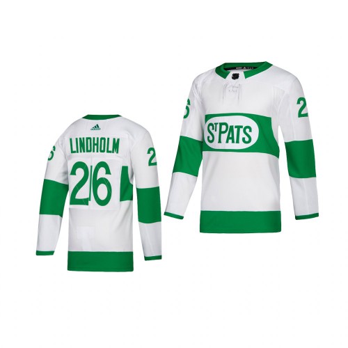 Maple Toronto Maple Leafs #26 Par Lindholm White 2019 St. Patrick's Day Authentic Player Stitched Youth Jersey Youth cheap jerseys for sale - CheapJerseys.Shop