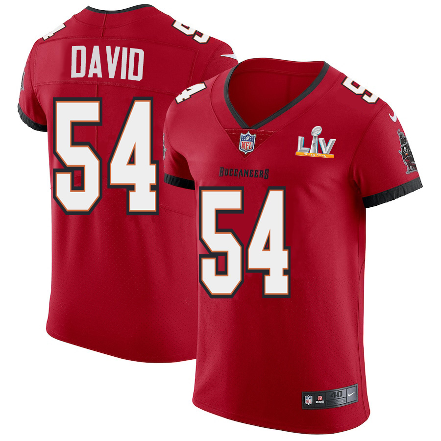 Tampa Bay Buccaneers #54 Lavonte David Men's Super Bowl LV Bound Red Vapor Elite Jersey cheap jerseys for sale - CheapJerseys.Shop