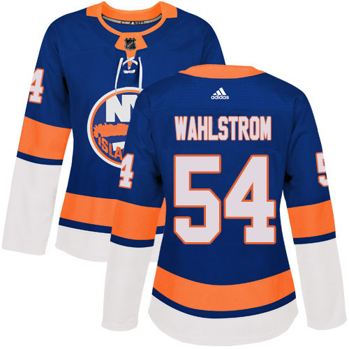 New York Islanders #54 Oliver Wahlstrom Royal Blue Home Authentic Women's Stitched Jersey Womens cheap jerseys for sale - CheapJerseys.Shop
