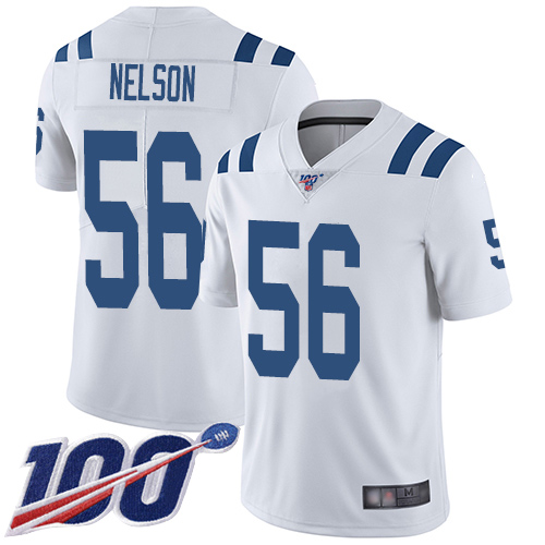 Colts #56 Quenton Nelson White Men's Stitched 100th Season Vapor Limited Jersey cheap jerseys for sale - CheapJerseys.Shop