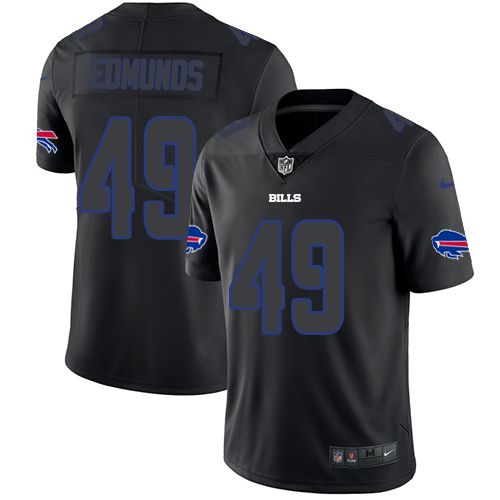 Bills #49 Tremaine Edmunds Black Men's Stitched Limited Rush Impact Jersey cheap jerseys for sale - CheapJerseys.Shop