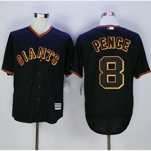 San Francisco Giants #8 Hunter Pence Black New Cool Base Fashion Stitched Jersey Men's cheap jerseys for sale - CheapJerseys.Shop