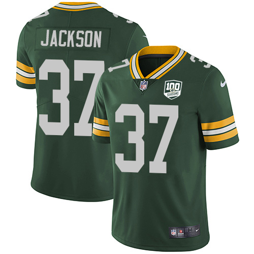 Green Bay Packers #37 Josh Jackson Green Team Color Youth 100th Season Stitched Vapor Untouchable Limited Jersey Youth cheap jerseys for sale - CheapJerseys.Shop