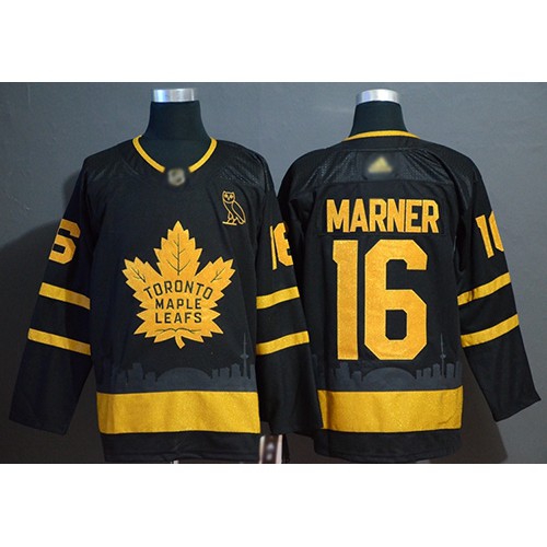 Maple Toronto Maple Leafs #16 Mitchell Marner Black Authentic Gold Champions Stitched Jersey Men's cheap jerseys for sale - CheapJerseys.Shop