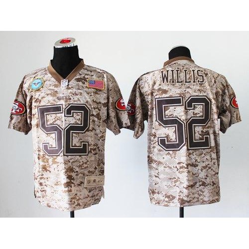 San Francisco 49ers #52 Patrick Willis Camo Men's Stitched New Elite USMC Jersey Men's cheap jerseys for sale - CheapJerseys.Shop
