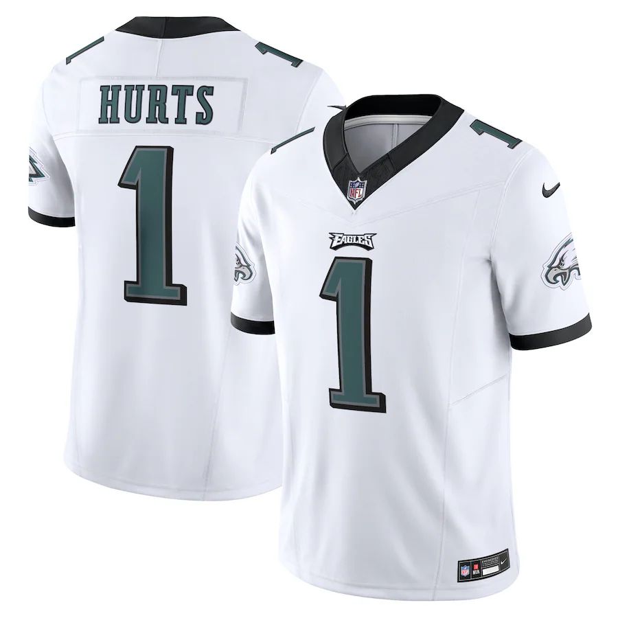 Philadelphia Eagles #1 Jalen Hurts Men's White Vapor F.U.S.E. Limited Jersey cheap jerseys for sale - CheapJerseys.Shop