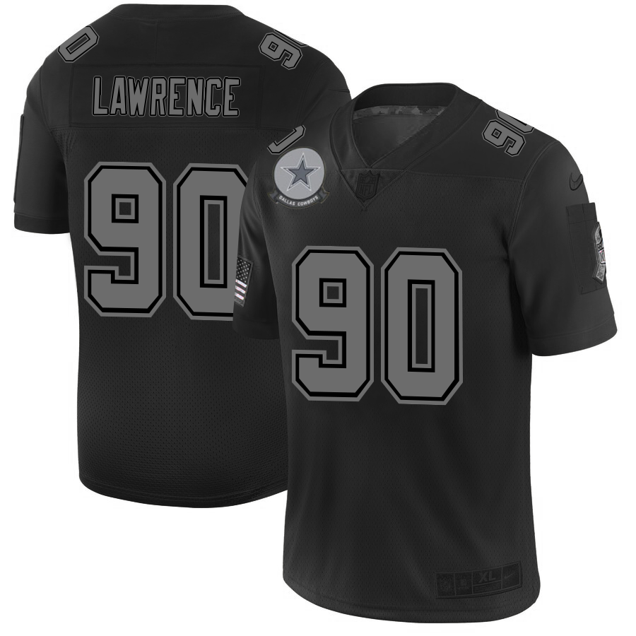 Dallas Cowboys #90 Demarcus Lawrence Men's Black 2019 Salute To Service Limited Stitched Jersey cheap jerseys for sale - CheapJerseys.Shop