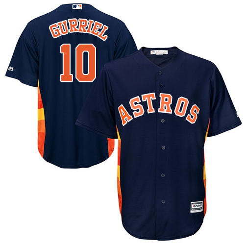 Houston Astros #10 Yuli Gurriel Navy Blue Cool Base Stitched Youth Jersey Youth cheap jerseys for sale - CheapJerseys.Shop