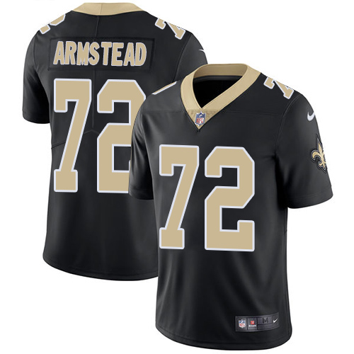 New Orleans Saints #72 Terron Armstead Black Team Color Youth Stitched Vapor Untouchable Limited Jersey Youth cheap jerseys for sale - CheapJerseys.Shop
