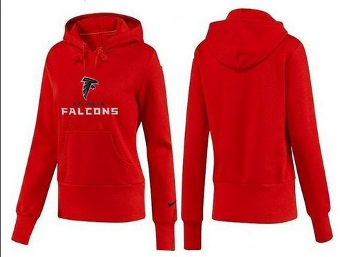 Women's Atlanta Falcons Authentic Logo Pullover Hoodie Red cheap jerseys for sale - CheapJerseys.Shop