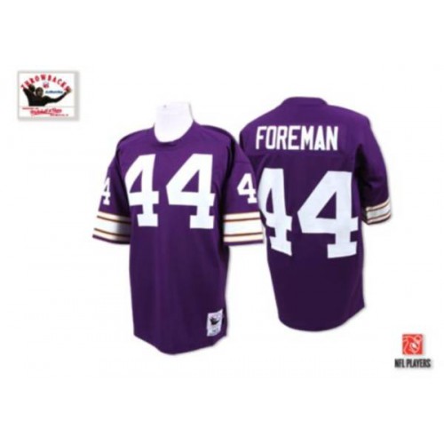 Mitchell and Ness Minnesota Vikings #44 Chuck Foreman Purple Stitched Throwback Jersey Men's cheap jerseys for sale - CheapJerseys.Shop