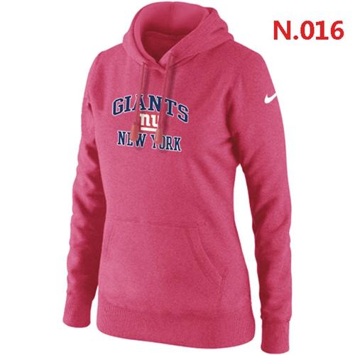 Women's New York Giants Heart & Soul Pullover Hoodie Pink cheap jerseys for sale - CheapJerseys.Shop
