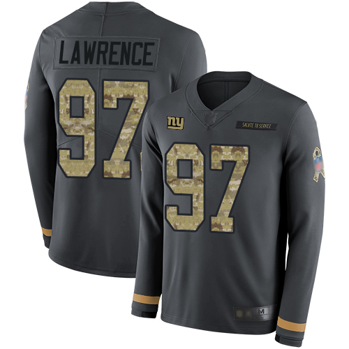 Giants #97 Dexter Lawrence Anthracite Salute To Service Youth Stitched Limited Therma Long Sleeve Jersey cheap jerseys for sale - CheapJerseys.Shop