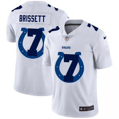 Indianapolis Indianapolis Colts #7 Jacoby Brissett White Men's Team Logo Dual Overlap Limited Jersey Men's cheap jerseys for sale - CheapJerseys.Shop