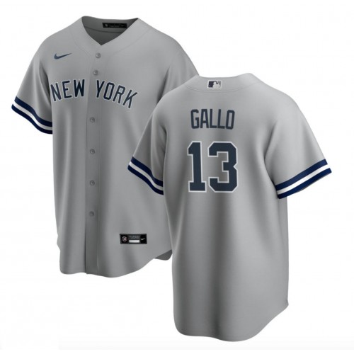 New York New York Yankees #13 Joey Gallo Men's Gray Road Jersey Men's cheap jerseys for sale - CheapJerseys.Shop