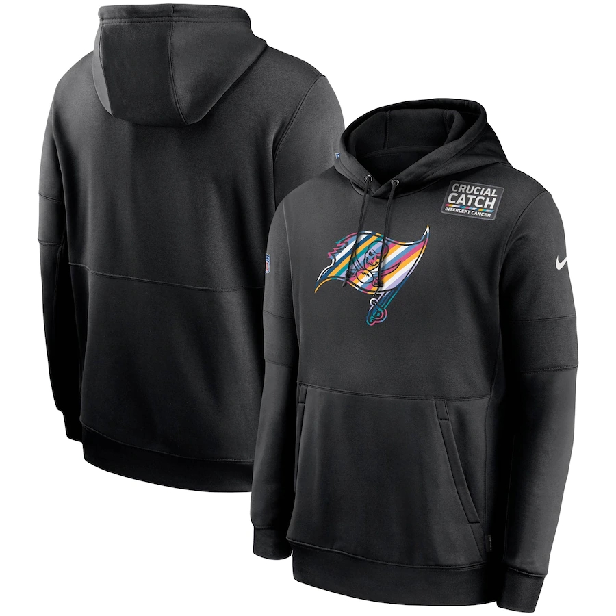 Tampa Bay Buccaneers 2020 Crucial Catch Sideline Performance Pullover Hoodie Black cheap jerseys for sale - CheapJerseys.Shop