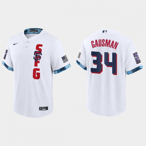 San Francisco San Francisco Giants #34 Kevin Gausman 2021 All Star Game Fan's Version White Jersey Men's cheap jerseys for sale - CheapJerseys.Shop