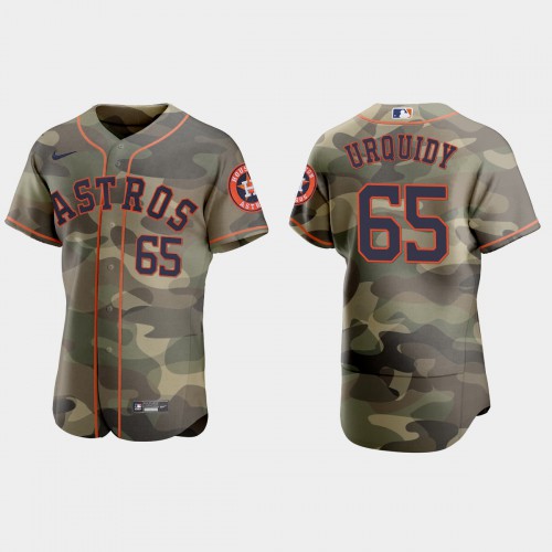 Houston Houston Astros #65 Jose Urquidy Men's 2021 Armed Forces Day Authentic Jersey -Camo Men's cheap jerseys for sale - CheapJerseys.Shop