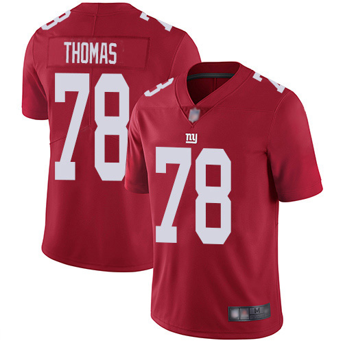 New York Giants #78 Andrew Thomas Red Men's Stitched Limited Inverted Legend Jersey Men's cheap jerseys for sale - CheapJerseys.Shop