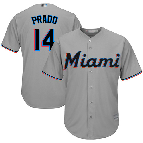 Miami Marlins #14 Martin Prado Grey Cool Base Stitched Youth Jersey Youth cheap jerseys for sale - CheapJerseys.Shop