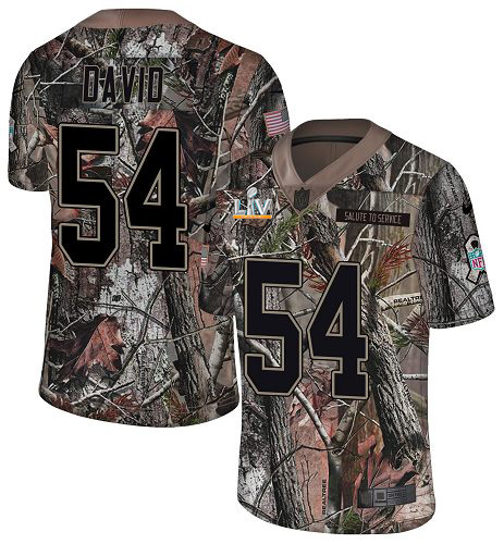 Buccaneers #54 Lavonte David Camo Men's Super Bowl LV Bound Stitched Limited Rush Realtree Jersey cheap jerseys for sale - CheapJerseys.Shop