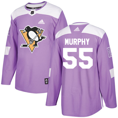 Pittsburgh Penguins #55 Larry Murphy Purple Authentic Fights Cancer Stitched Jersey Men's cheap jerseys for sale - CheapJerseys.Shop