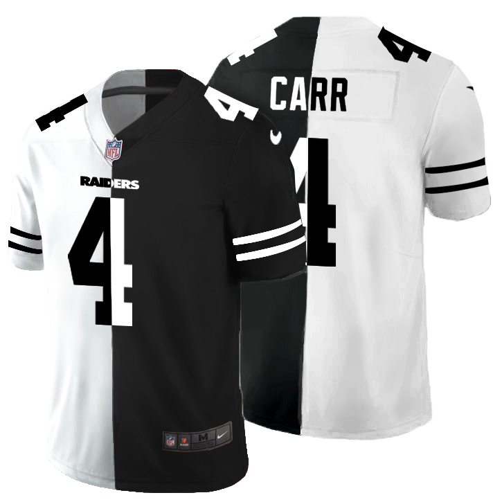 Las Vegas Raiders #4 Derek Carr Men's Black V White Peace Split Vapor Untouchable Limited Jersey cheap jerseys for sale - CheapJerseys.Shop
