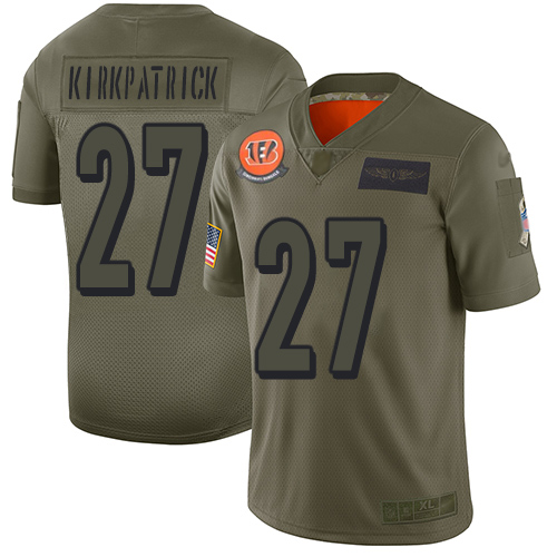 Cincinnati Bengals #27 Dre Kirkpatrick Camo Men's Stitched Limited 2019 Salute To Service Jersey Men's cheap jerseys for sale - CheapJerseys.Shop