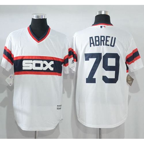 Chicago White Sox #79 Jose Abreu White New Cool Base Alternate Home Stitched Jersey Men's cheap jerseys for sale - CheapJerseys.Shop