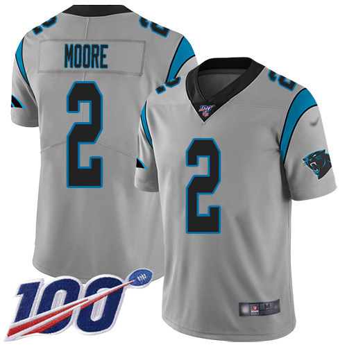Panthers #2 DJ Moore Silver Men's Stitched Limited Inverted Legend 100th Season Jersey cheap jerseys for sale - CheapJerseys.Shop