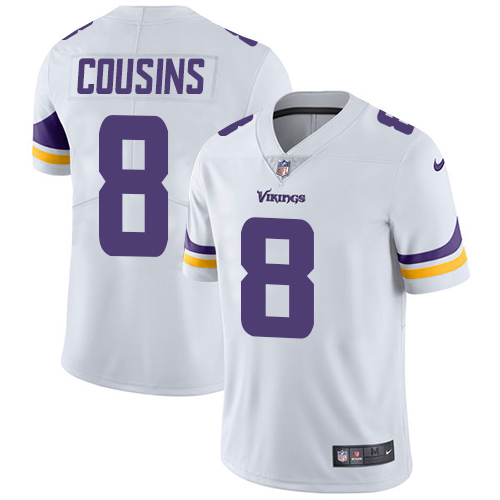 Vikings #8 Kirk Cousins White Men's Stitched Vapor Untouchable Limited Jersey cheap jerseys for sale - CheapJerseys.Shop