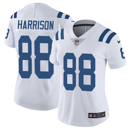 Indianapolis Colts #88 Marvin Harrison White Women's Stitched Vapor Untouchable Limited Jersey Womens cheap jerseys for sale - CheapJerseys.Shop