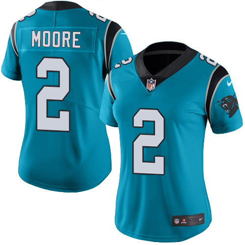 Panthers #2 DJ Moore Blue Alternate Women's Stitched Vapor Untouchable Limited Jersey cheap jerseys for sale - CheapJerseys.Shop
