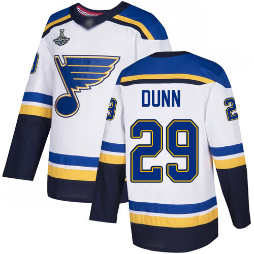 St. Louis Blues #29 Vince Dunn White Road Authentic Stanley Cup Champions Stitched Jersey Men's cheap jerseys for sale - CheapJerseys.Shop