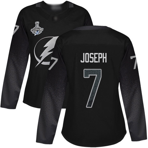 Tampa Bay Lightning #7 Mathieu Joseph Black Alternate Authentic Women's 2020 Stanley Cup Champions Stitched Jersey Womens cheap jerseys for sale - CheapJerseys.Shop