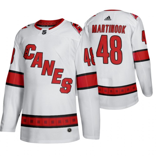 Carolina Carolina Hurricanes #48 Jordan Martinook Men's 2019-20 Away Authentic Player White Stitched Jersey Men's cheap jerseys for sale - CheapJerseys.Shop