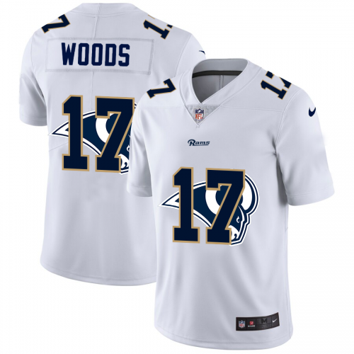 Los Angeles Los Angeles Rams #17 Robert Woods White Men's Team Logo Dual Overlap Limited Jersey Men's cheap jerseys for sale - CheapJerseys.Shop