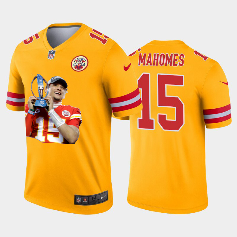Kansas City Chiefs #15 Patrick Mahomes Team Hero Vapor Limited Jersey Yellow cheap jerseys for sale - CheapJerseys.Shop