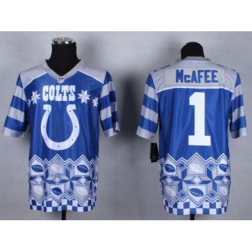 Indianapolis Colts #1 Pat McAfee Royal Blue Men's Stitched Elite Noble Fashion Jersey Men's cheap jerseys for sale - CheapJerseys.Shop
