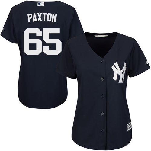 New York Yankees #65 James Paxton Navy Blue Alternate Women's Stitched Jersey Womens cheap jerseys for sale - CheapJerseys.Shop
