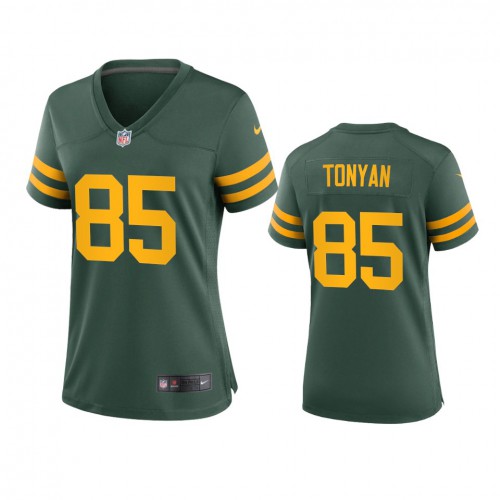 Green Bay Green Bay Packers #85 Robert Tonyan Women's Alternate Game Player Jersey - Green Womens cheap jerseys for sale - CheapJerseys.Shop