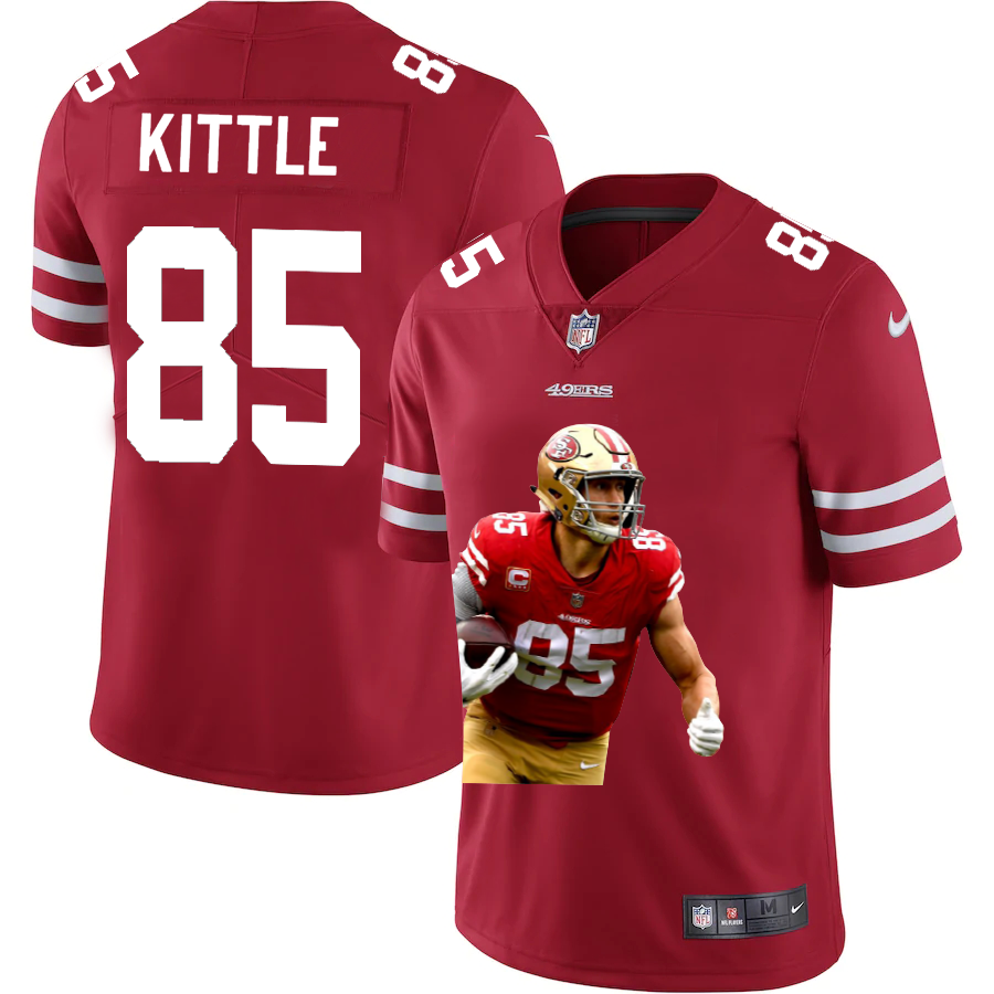 San Francisco 49ers #85 George Kittle Team Hero Vapor Limited Jersey Red cheap jerseys for sale - CheapJerseys.Shop