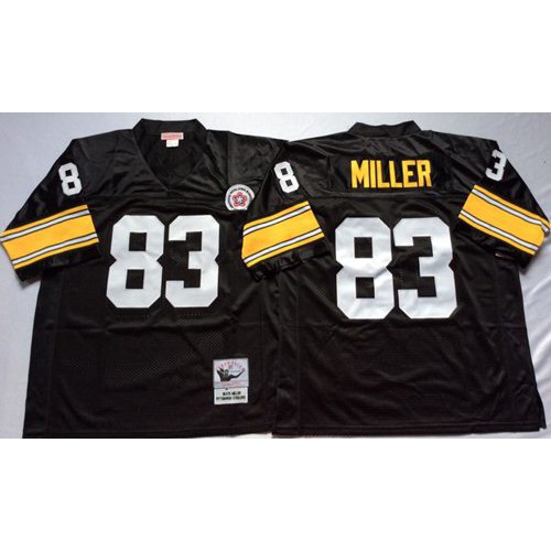 Mitchell And Ness Pittsburgh Steelers #83 Heath Miller Black Throwback Stitched Jersey Men's cheap jerseys for sale - CheapJerseys.Shop