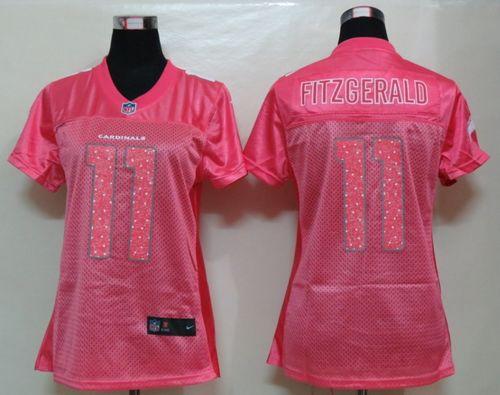 Cardinals #11 Larry Fitzgerald Pink Sweetheart Women's Game Jersey cheap jerseys for sale - CheapJerseys.Shop