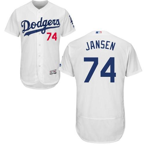 Los Angeles Dodgers #74 Kenley Jansen White Flexbase Authentic Collection Stitched Jersey Men's cheap jerseys for sale - CheapJerseys.Shop