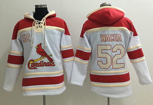 Cardinals #52 Michael Wacha White Sawyer Hooded Sweatshirt Hoodie cheap jerseys for sale - CheapJerseys.Shop