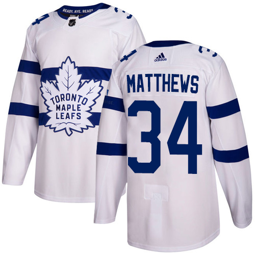 Maple Toronto Maple Leafs #34 Auston Matthews White Authentic 2018 Stadium Series Stitched Youth Jersey Youth cheap jerseys for sale - CheapJerseys.Shop