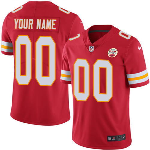 Kansas City Chiefs Customized Red Team Color Stitched Vapor Untouchable Limited Youth Jersey cheap jerseys for sale - CheapJerseys.Shop